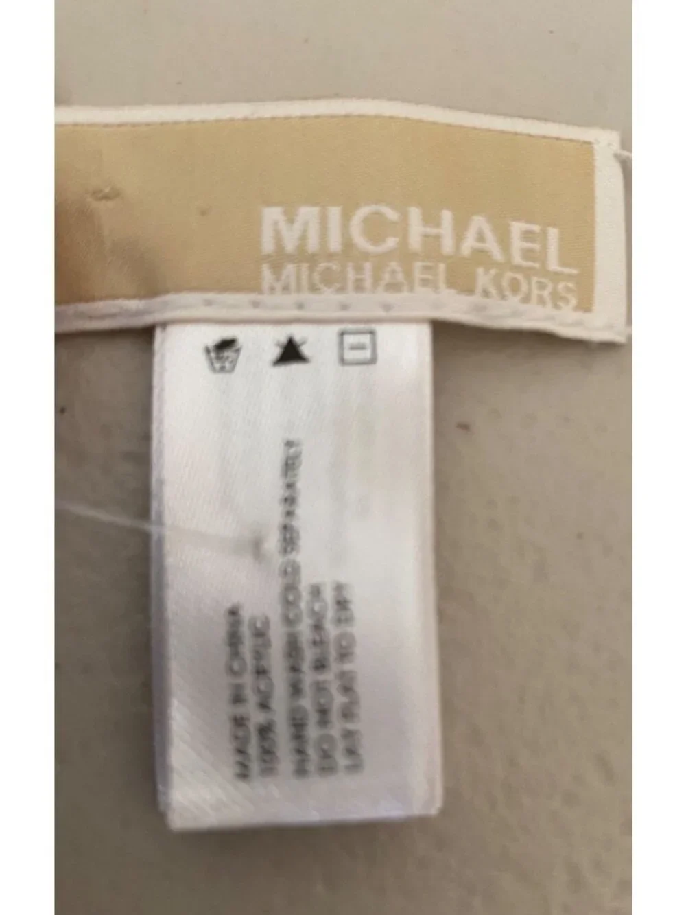 Michael Kors Black & White Graphic Knit Scarf 64